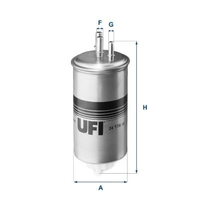 UFI 24 116 00 Yakıt Filtresi 164002137R uygun fiyat hızlı kargo