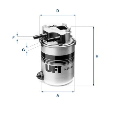 UFI 24 095 04 Yakıt Filtresi 16400 4BD0B uygun fiyat hızlı kargo