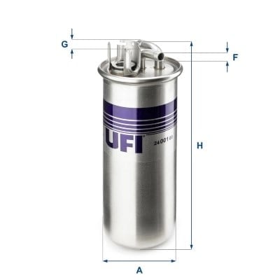 UFI 24 001 00 Yakıt Filtresi 4F0127435 uygun fiyat hızlı kargo