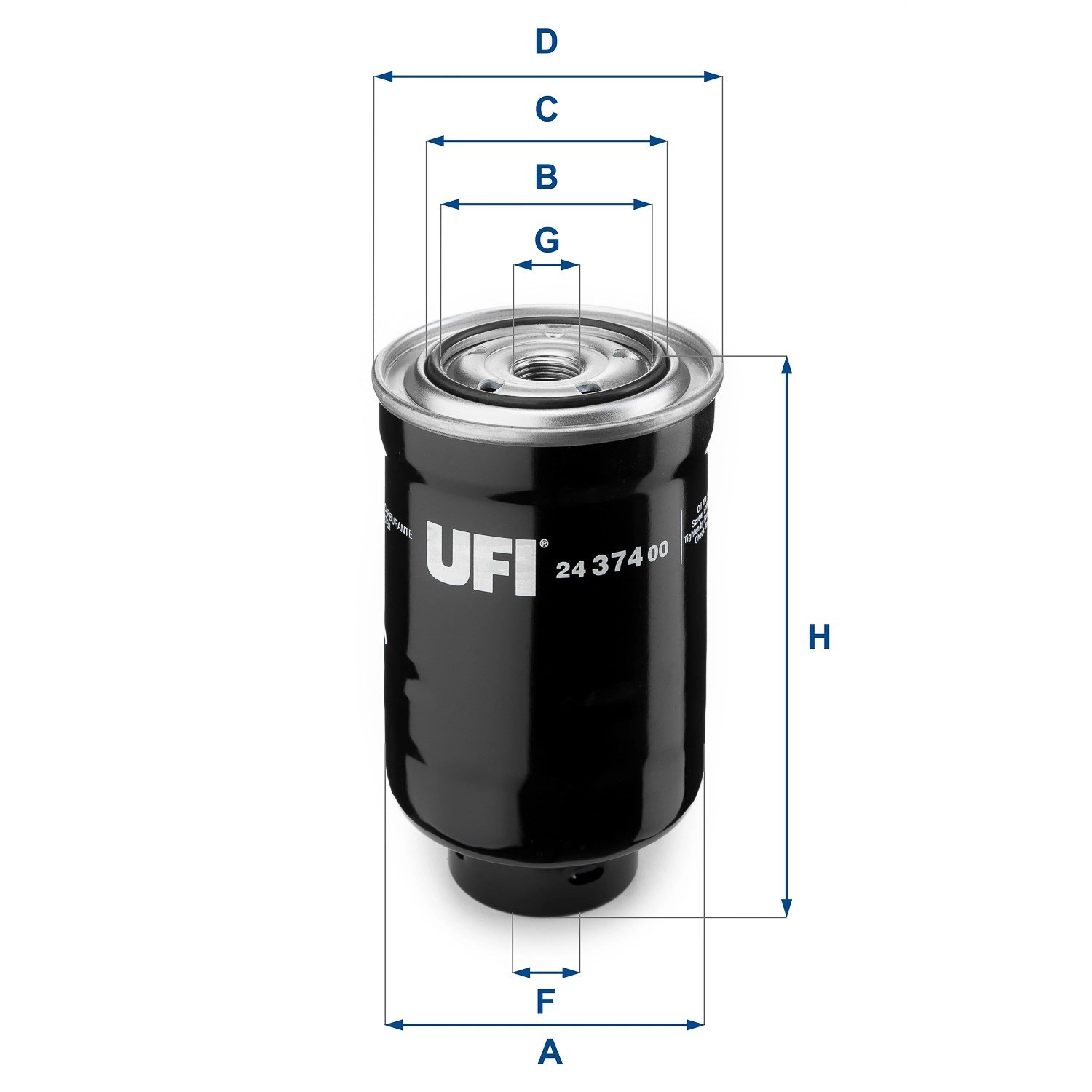 UFI 2437400 Yakıt Filtresi 1455829 uygun fiyat hızlı kargo