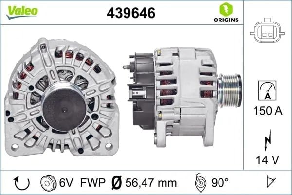 VALEO 439646 Alternatör 231000026R uygun fiyat hızlı kargo