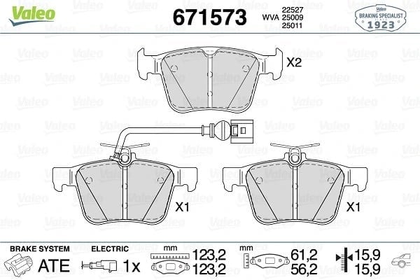 VALEO 671573 Fren Balatası 83A698151B uygun fiyat hızlı kargo