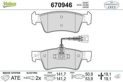 VALEO 670946 Fren Balatası 7L6698451 uygun fiyat hızlı kargo