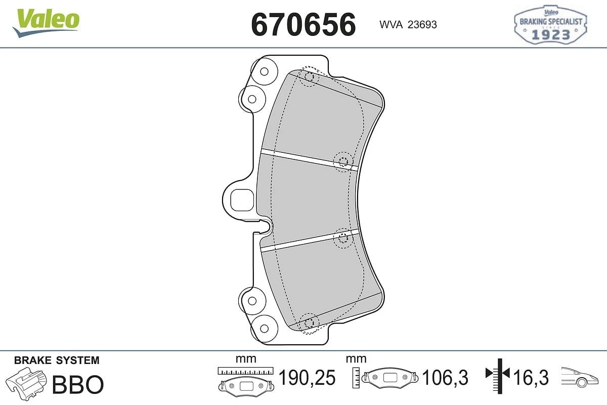 VALEO 670656 Fren Balatası 4L0698151A uygun fiyat hızlı kargo