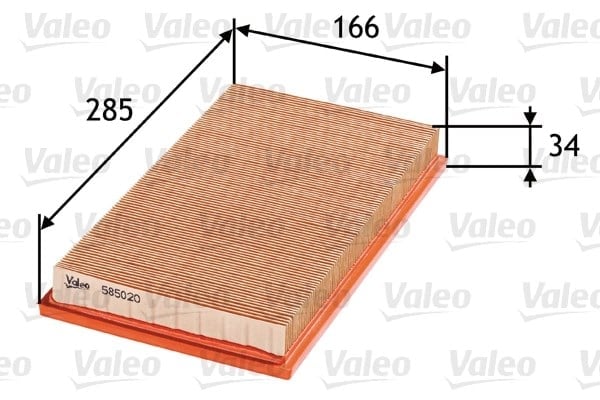 VALEO 585020 Hava Filtresi 1378054LA0 uygun fiyat hızlı kargo