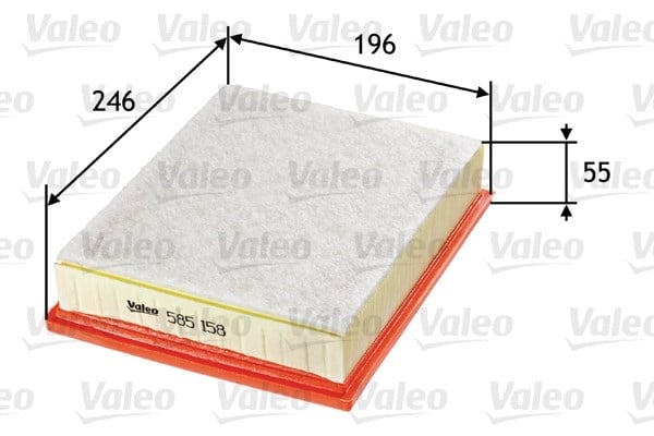 VALEO 585158 Hava Filtresi 8200576596 uygun fiyat hızlı kargo