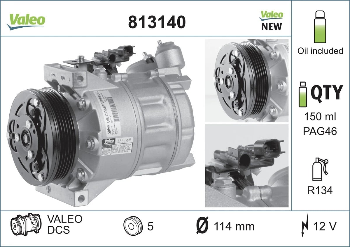 VALEO 813140 Klima Kompresörü 1377827 uygun fiyat hızlı kargo