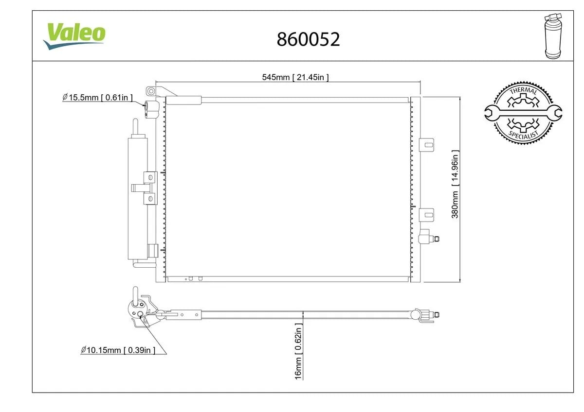 VALEO 860052 Klima Radyatörü 8200443897 uygun fiyat hızlı kargo