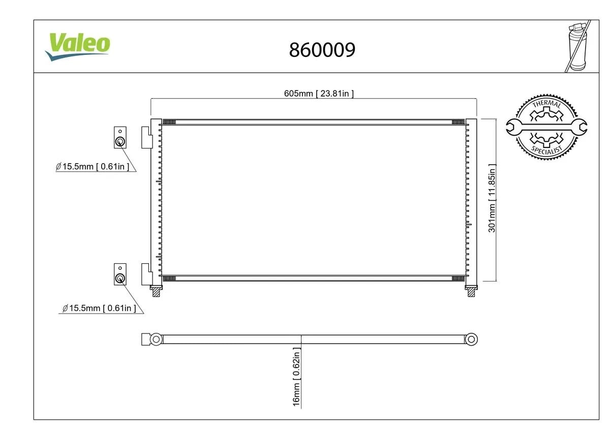 VALEO 860009 Klima Radyatörü 46821270 uygun fiyat hızlı kargo