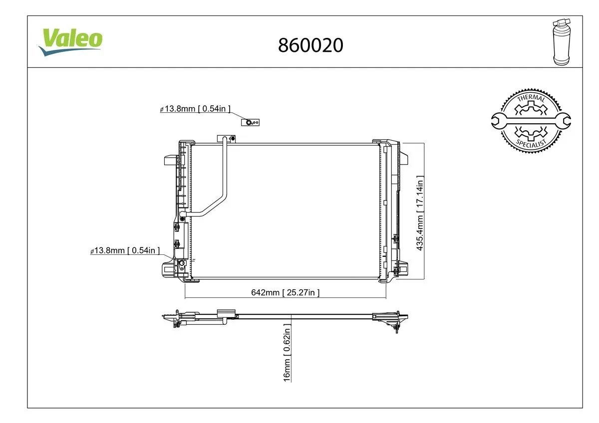 VALEO 860020 Klima Radyatörü 2045000254 uygun fiyat hızlı kargo
