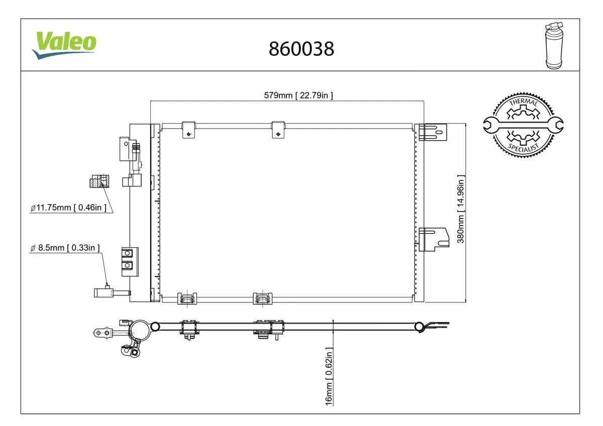 VALEO 860038 Klima Radyatörü 1850055 uygun fiyat hızlı kargo