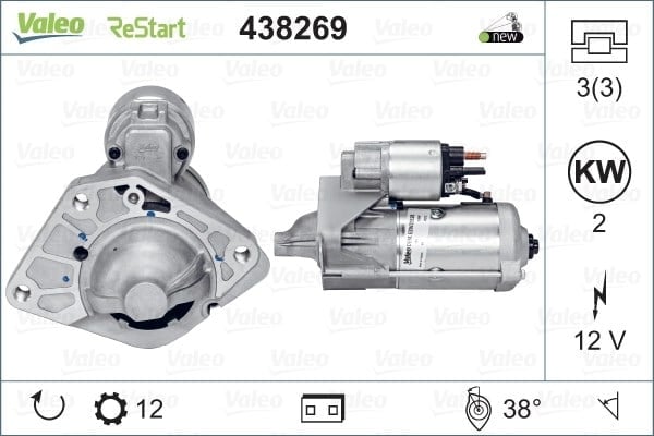 VALEO 438269 Marş Motoru 1202511 uygun fiyat hızlı kargo