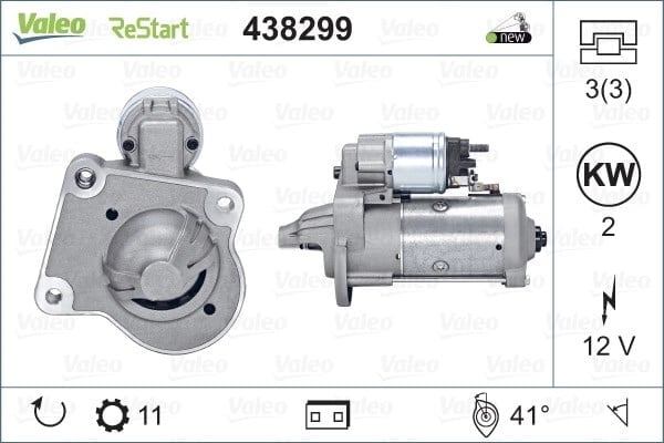 VALEO 438299 Marş Motoru 1687623 uygun fiyat hızlı kargo