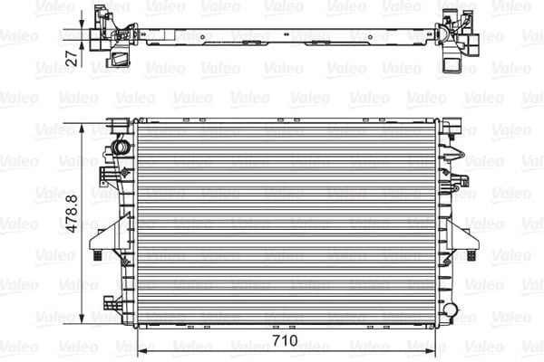 VALEO 701654 Su Radyatörü 7E0121253A uygun fiyat hızlı kargo