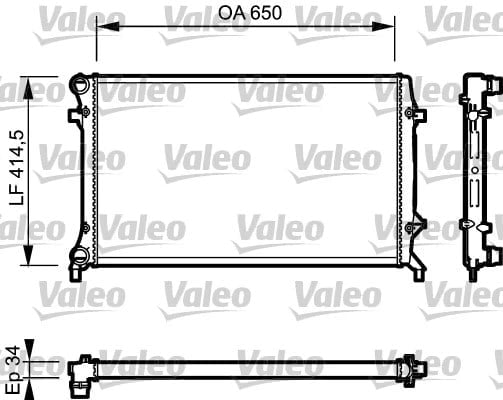 VALEO 735120 Su Radyatörü 1K0121251R uygun fiyat hızlı kargo