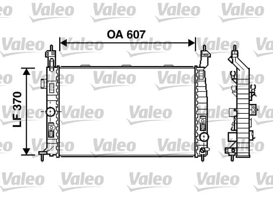 VALEO 734385 Su Radyatörü 1300254 uygun fiyat hızlı kargo