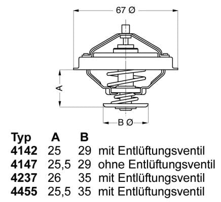 WAHLER BORGWARNER 4455 80D Termostat 022121113 uygun fiyat hızlı kargo