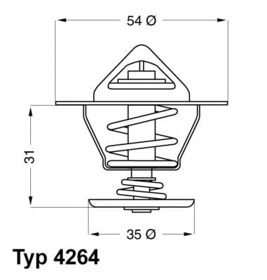 WAHLER BORGWARNER 426487D Termostat 044121113 uygun fiyat hızlı kargo
