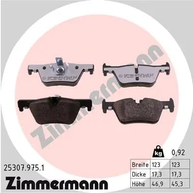 ZIMMERMANN 253079751 Fren Balatası 34206799809 uygun fiyat hızlı kargo