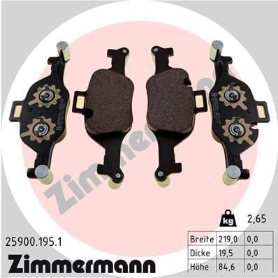 ZIMMERMANN 259001951 Fren Balatası 34116883469 uygun fiyat hızlı kargo