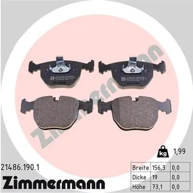 ZIMMERMANN 214861901 Fren Balatası 34111163227 uygun fiyat hızlı kargo