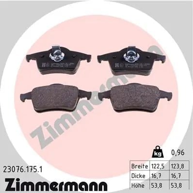 ZIMMERMANN 23076 175 1 Fren Balatası 272399 uygun fiyat hızlı kargo