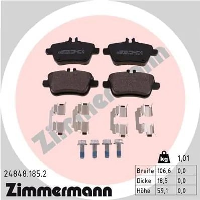 ZIMMERMANN 248481852 Fren Balatası 0004200605 uygun fiyat hızlı kargo