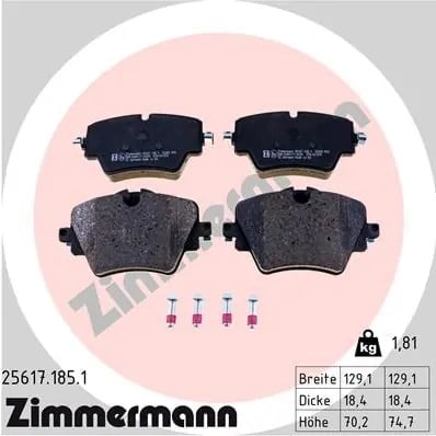 ZIMMERMANN 25617 185 1 Fren Balatası 34106860019 uygun fiyat hızlı kargo