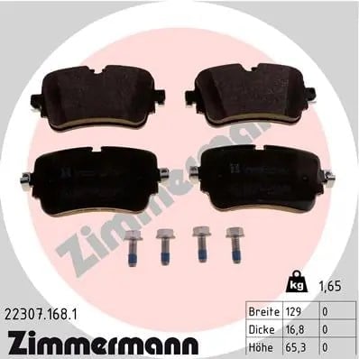 ZIMMERMANN 22307 168 1 Fren Balatası 4M0698451F uygun fiyat hızlı kargo