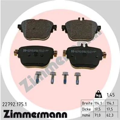 ZIMMERMANN 22792 175 1 Fren Balatası 0004206200 uygun fiyat hızlı kargo