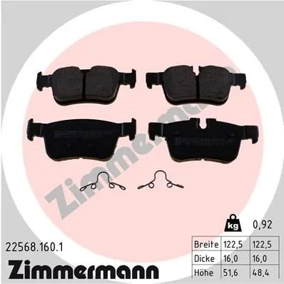 ZIMMERMANN 225681601 Fren Balatası 31423653 uygun fiyat hızlı kargo