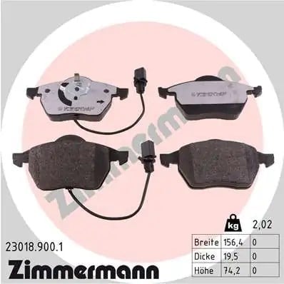 ZIMMERMANN 23018 900 1 Fren Balatası 4B0698151AB uygun fiyat hızlı kargo