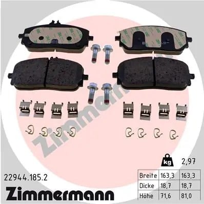 ZIMMERMANN 229441852 Fren Balatası 0004201203 uygun fiyat hızlı kargo