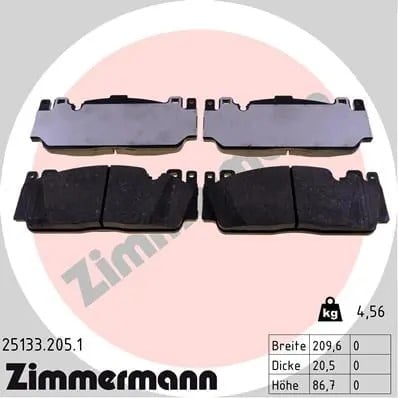 ZIMMERMANN 251332051 Fren Balatası 34112284369 uygun fiyat hızlı kargo