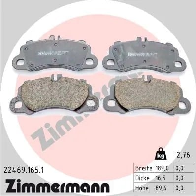 ZIMMERMANN 22469 165 1 Fren Balatası 95B698151AA uygun fiyat hızlı kargo