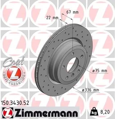 ZIMMERMANN 150 3430 52 Fren Diski 34216764655 uygun fiyat hızlı kargo
