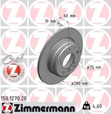 ZIMMERMANN 150127020 Fren Diski 34211158936 uygun fiyat hızlı kargo