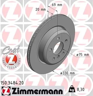 ZIMMERMANN 150348420 Fren Diski 34216775287 uygun fiyat hızlı kargo