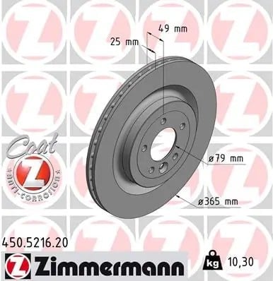 ZIMMERMANN 450521620 Fren Diski LR033303 uygun fiyat hızlı kargo