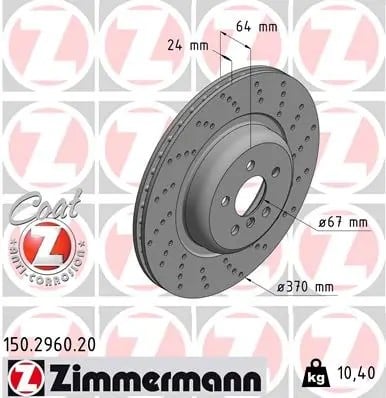 ZIMMERMANN 150 2960 20 Fren Diski 34216878180 uygun fiyat hızlı kargo