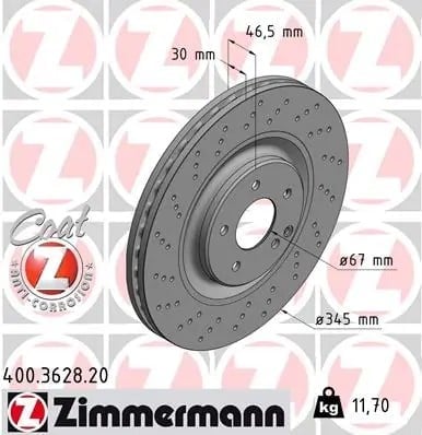 ZIMMERMANN 400 3628 20 Fren Diski 2034210912 uygun fiyat hızlı kargo