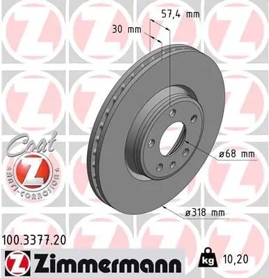 ZIMMERMANN 100337720 Fren Diski 8W0615301AA uygun fiyat hızlı kargo