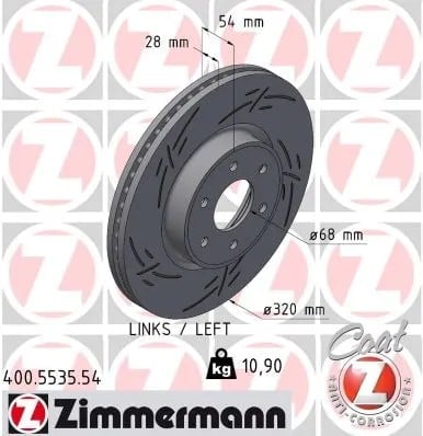 ZIMMERMANN 400 5535 54 Fren Diski 40206 5XA0A uygun fiyat hızlı kargo