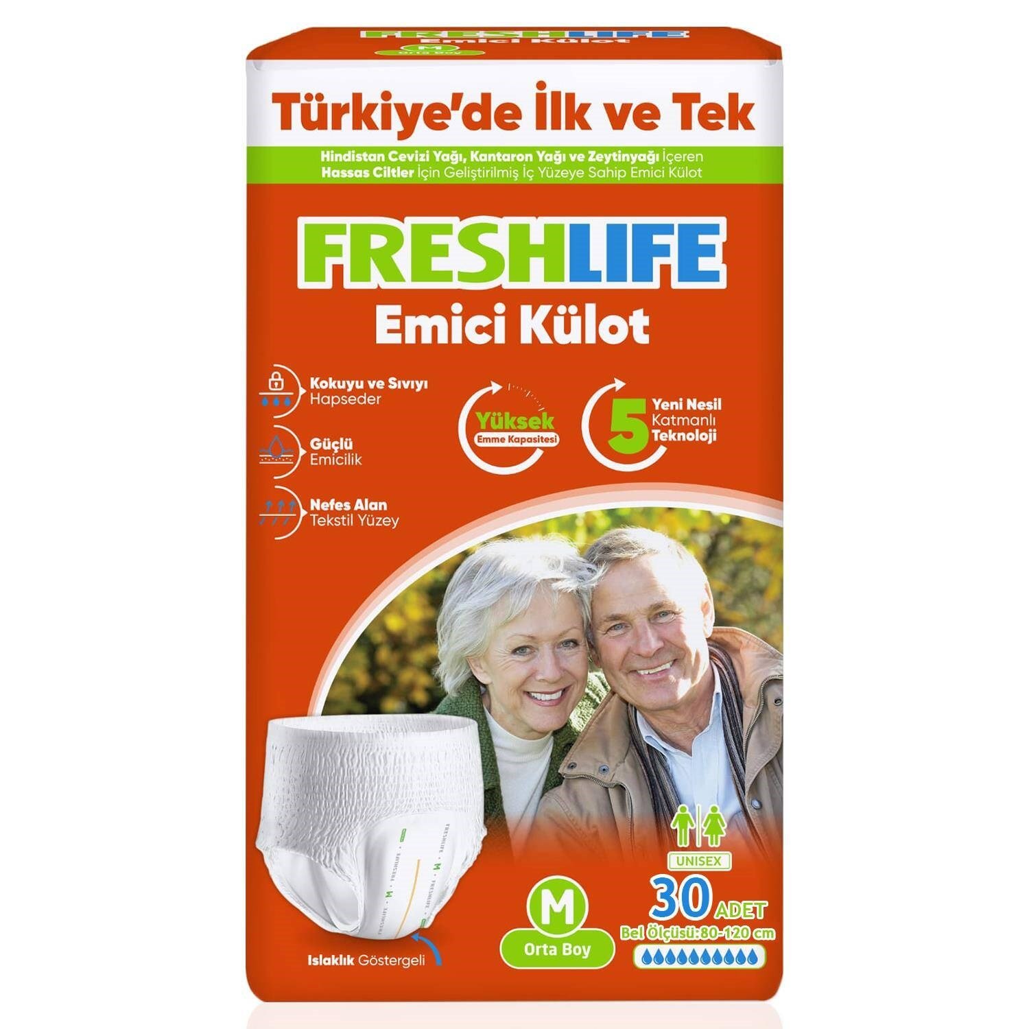 Freshlife Külot M Hasta Bezi 30'lu