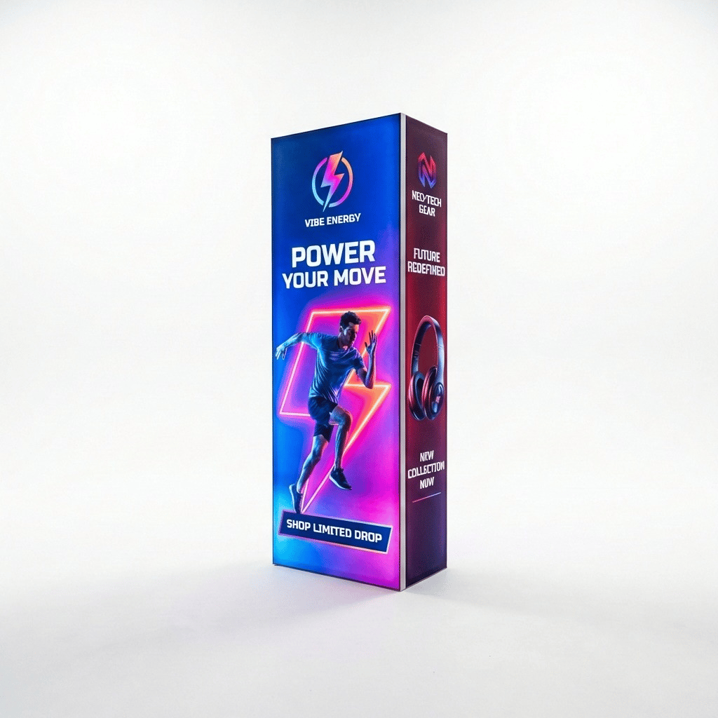 T3 Modüler Lightbox 100×250 cm - Modüler Panel Bağlantı Sistemi | hazır fuar standı