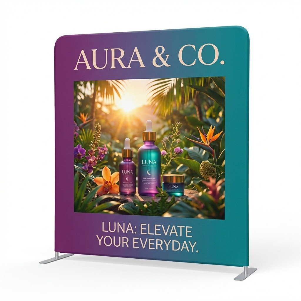200×230 cm Kumaş Backdrop – Etkinlik ve Fuar Standı