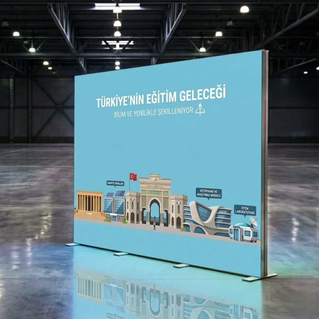 300×200 cm Modüler Lightbox – Kongre ve Fuar Standı