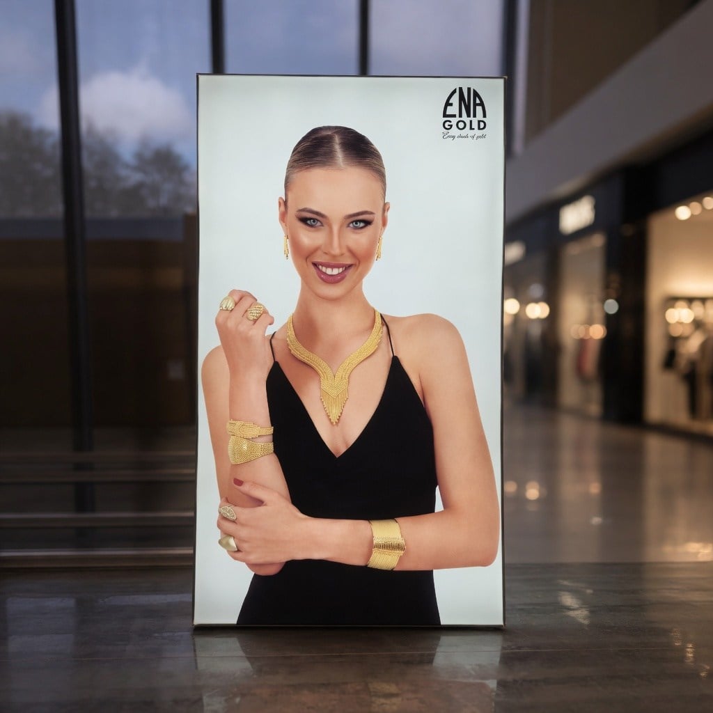 50x140 cm Duvar Tipi Lightbox Tabela - 5 cm kasa