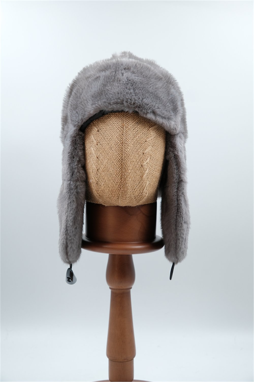 CMFW25-37 LÜKS KÜRKLÜ PİLOT ŞAPKA GRİ