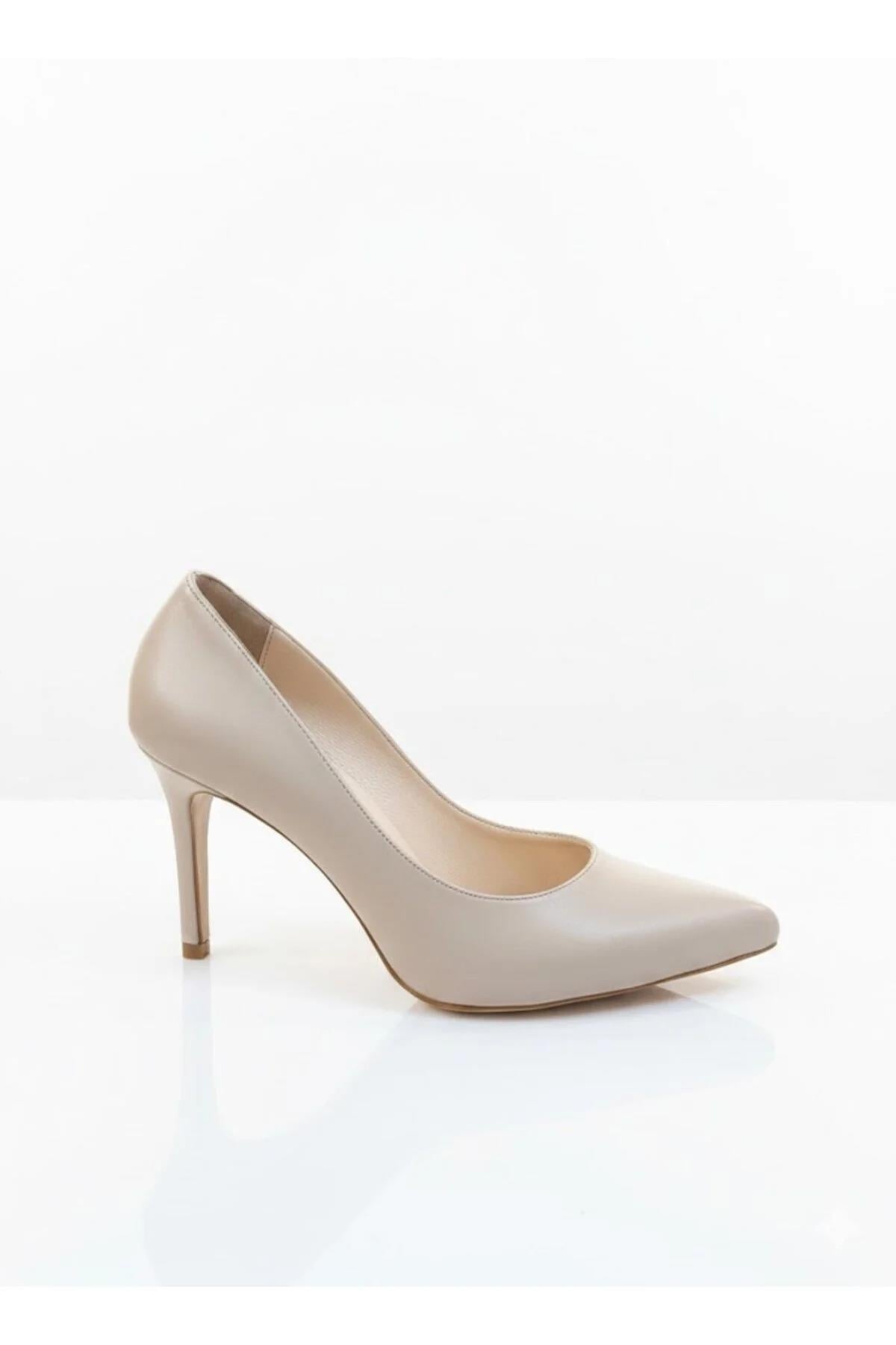 Karvenshoes Haki̇ki̇ Ten Deri̇ Sti̇letto 1352